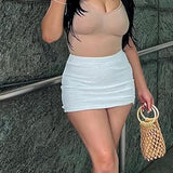 Tummy Control Scoop Neck Sculpting Thong Tank Top Shapewear Bodysuits