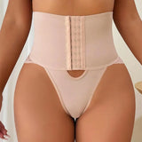 Sorelyne® Front-opening Shapewear with Lace Trimmed Tummy Control Panty