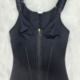 Women's Leopard Print Vest Tummy Control Waist Trainer With Bra