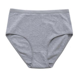 High Waist Pure Cotton Panties Tummy Control Breathable Underwear