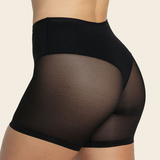 Seamless Undetectable Sheer Shaper Shorts Thong Anti-Chafing Mesh Shapewear Shorts
