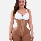 Sorelyne® Firm Compression Tummy Control Shapewear Adjustable Bodysuit Hook and Eye Closure