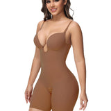 Sorelyne® Women's U Plunge Strapless Tummy Control Bodysuit Low Back Built In Bra Shapewear
