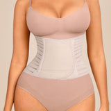 Women's Sticky Lumbar Support Waist Trainer Hollow Out Breathable Adjustable Corset