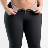 High Waisted Tummy Control Butt Lifting Leggings Comfy Stretch Slimming Skinny Pants with Zipper