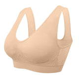 Women's Hollow Out Anti-Sagging High Support Sports Bra Breathable Yoga Top Bras