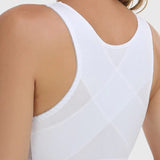 Breathable Lace Front Closure Wire-free Smooth Back Shaping Bra