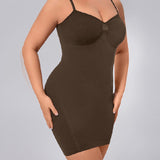 Women's Simple Slimming Shapewear Slip Dress Seamless Tummy Control Cami Under Dress