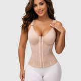Adjustable Strap High Compression Zipper Bustier Shaper Vest