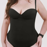 Sorelyne® Sexy Back Lace-up Thong Seamless Skinny Bodysuit
