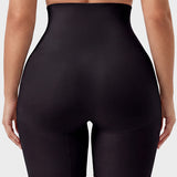 High Waist Mesh Panel Tummy Control Butt Lifting Shaper Shorts