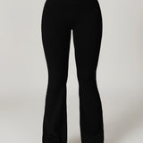 Crossover High Waist Hip Lift Quick Dry Yoga Flared Pants