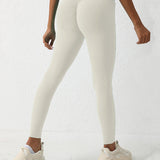 V-Back Scrunch Butt Lift Leggings High Waist Tummy Control Gym Yoga Pants