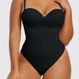 Sorelyne® Sexy Back Lace-up Thong Seamless Skinny Bodysuit