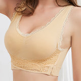 Women's Front Cross side Buckle Steelless Push up Sports Bra
