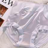 High Waisted Satin Seamless Bare Underwear