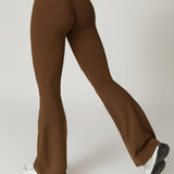 Crossover High Waist Hip Lift Quick Dry Yoga Flared Pants