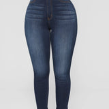 High Waist Elastic Tummy Control and Hip Lift Skinny Jeans
