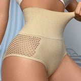 Women's Seamless Shapewear Panty High Waist Sexy Hollow Out Briefs