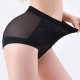 Mid Rise Cross Compression Shapewear Underwear Mesh Tummy Control Shaping Panty