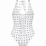 Hourglass Corset Body Shaper Waist Cincher Swimsuit Two-Piece Set