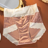 Ice Silk Light Luxury Comfort Seamless High Waist Underwear