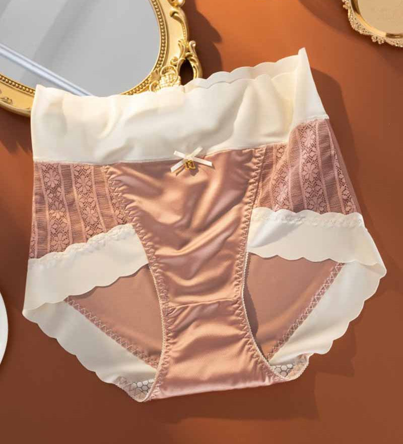 Ice Silk Light Luxury Comfort Seamless High Waist Underwear