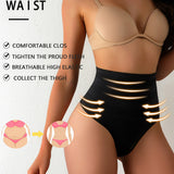 High Waist Sexy Triangle Thong Briefs Tummy Control Shapewear Panties
