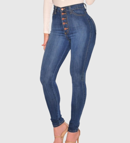 Women's High-Waisted Butt-Lifting Skinny Jeans