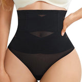 Cross High Waist Shaping Briefs Mesh Firm Control Stomach Panty