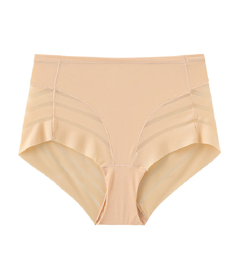 Lace Stripe Undetectable High Waist Briefs Underpants