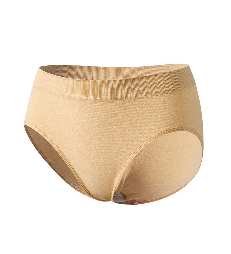 Women’s Solid Hip-Lifting Pure Cotton Slimming Briefs Seamless Low Waist Underwear
