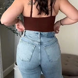 Sexy Lace Deep-V Neck Bodysuits