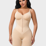 V-shaped Tummy Control Shapewear Zip-up Bodysuit