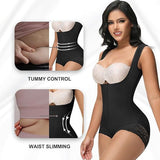 Sorelyne® Leopard High Compression Open Bust Tummy Control Body Shaper