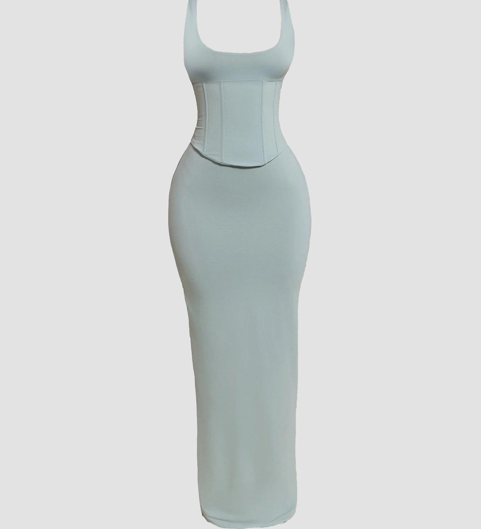 Hourglass Figure Body Shaper The Corset Maxi Dress Two-Piece Set