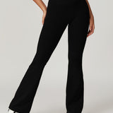 Crossover High Waist Hip Lift Quick Dry Yoga Flared Pants