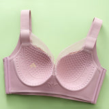 Push up Wireless lace Minimizer bra
