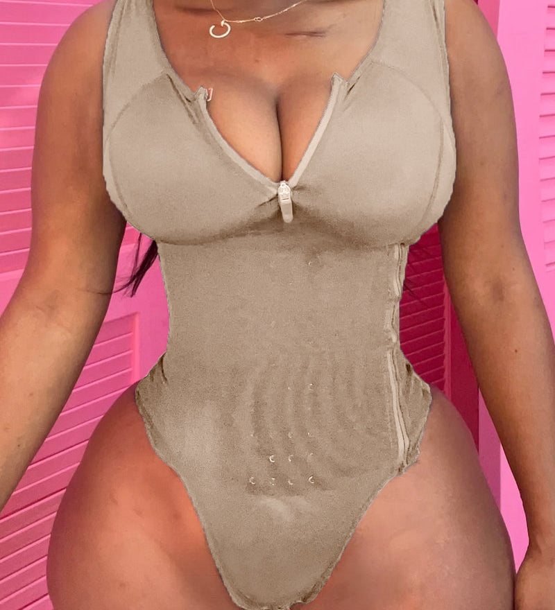 Sorelyne® Waist Cinching Tummy Control Jumpsuit Waist Trainer Shapewear