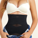 Cross High Waist Shaping Briefs Mesh Firm Control Stomach Panty