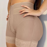 Sorelyne® Colombian Girdles Lace Stitching Slimming Shorts Butt Lifter Front Buckle Shaping Panty