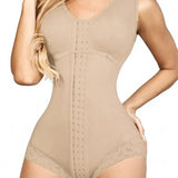 Sorelyne® Women's Hook And Eye Closure Breast Support Shapewear Tummy Control Triangle Bodysuit
