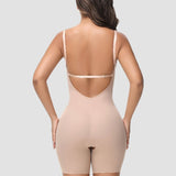 Sorelyne® Women's U Plunge Strapless Tummy Control Bodysuit Low Back Built In Bra Shapewear