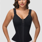 Women's Leopard Print Vest Tummy Control Waist Trainer With Bra