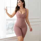 Women RosyBrown Tummy Control Post SurgeryShapewear with Zipper