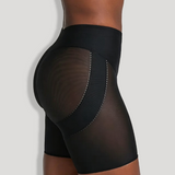 High Waist Mesh Butt Lifter Compression Shaping Shorts