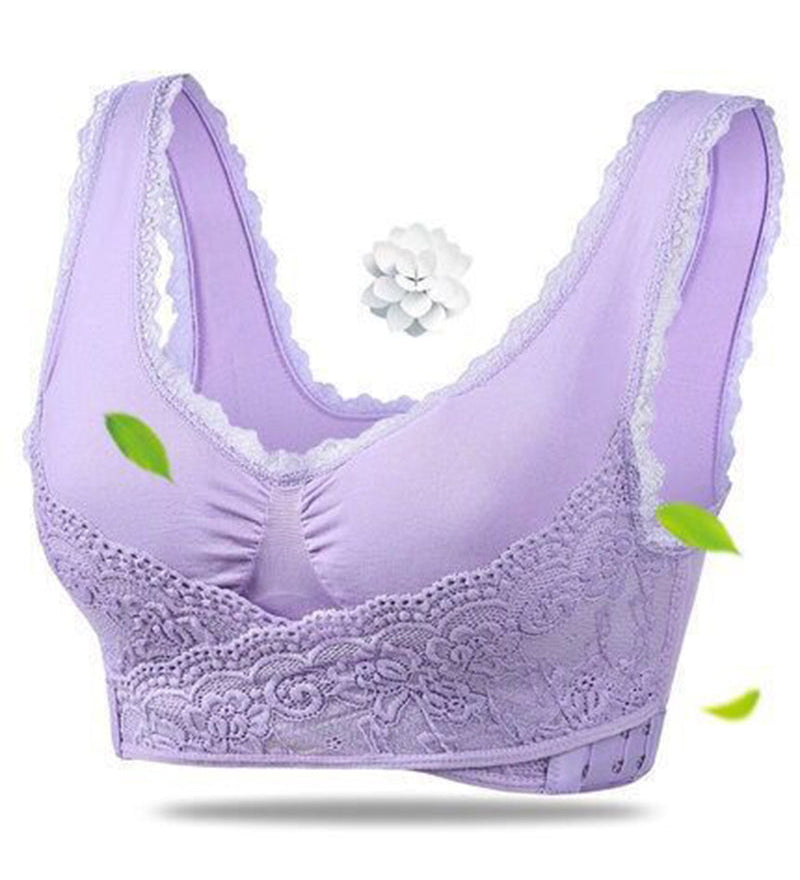 Women's Front Cross side Buckle Steelless Push up Sports Bra