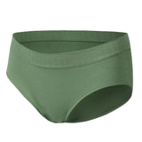 Women’s Solid Hip-Lifting Pure Cotton Slimming Briefs Seamless Low Waist Underwear
