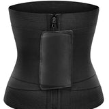 Double Compression Zipper Waist Trainer Corset Girdle