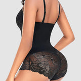 Lace V neck Tummy Control Sculpting Full Body Shapewear Bodysuit